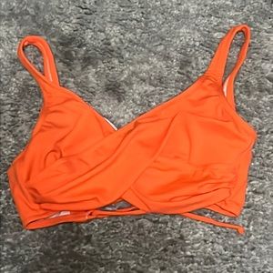 2/$20 VENUS lovely wrap lift bikini top bright orange S small
